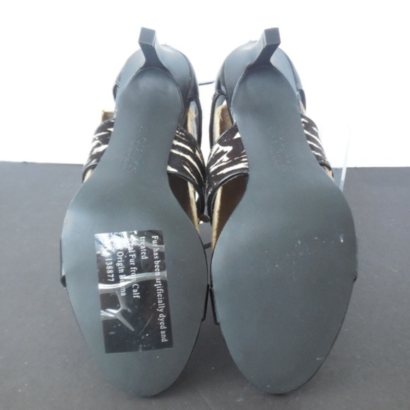 Charles David  Ankle Heels 10 M Hair Print Sandal - Picture 6 of 8